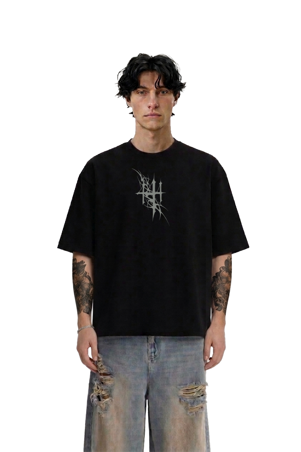 Dark Halo Oversized Graphic T-Shirt