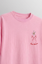 Red String Oversized Graphic T-Shirt